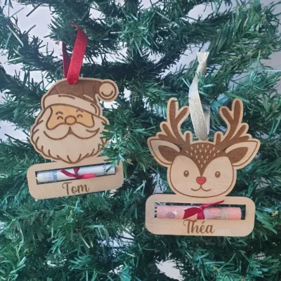 boule billet (16) Boule Porte Billet Père Noël