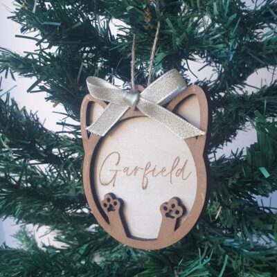 Boule de Noël chat 3D