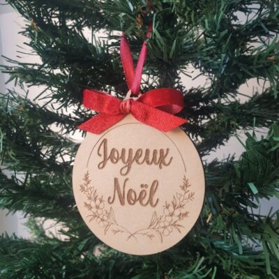 Boule de Noël "Joyeux Noël"