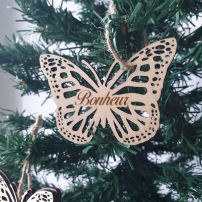 Boule de Noël Papillon
