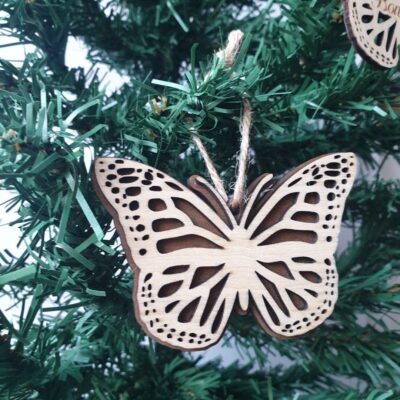 Boule de Noël Papillon
