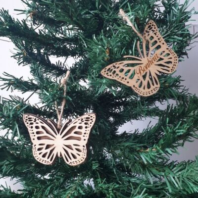 Boule de Noël Papillon