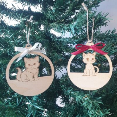 Boule de Noël Chat