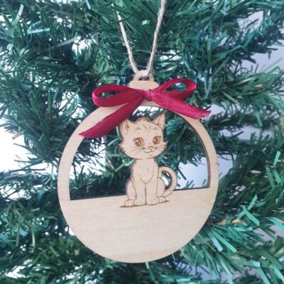 Boule de Noël Chat