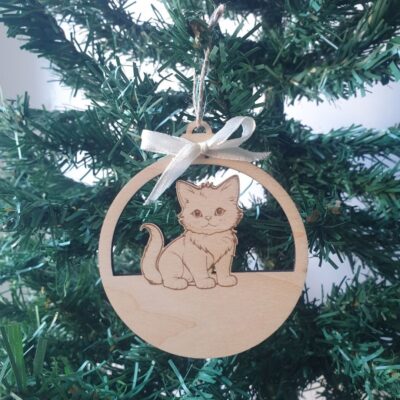 Boule de Noël Chat