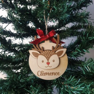 Boule de Noël renne pour enfant