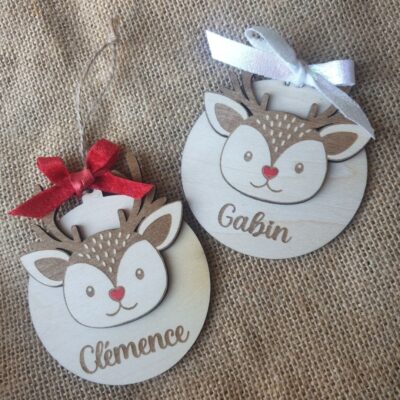 Boule de Noël renne pour enfant