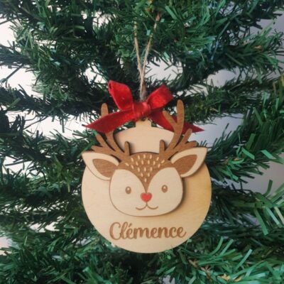Boule de Noël renne pour enfant