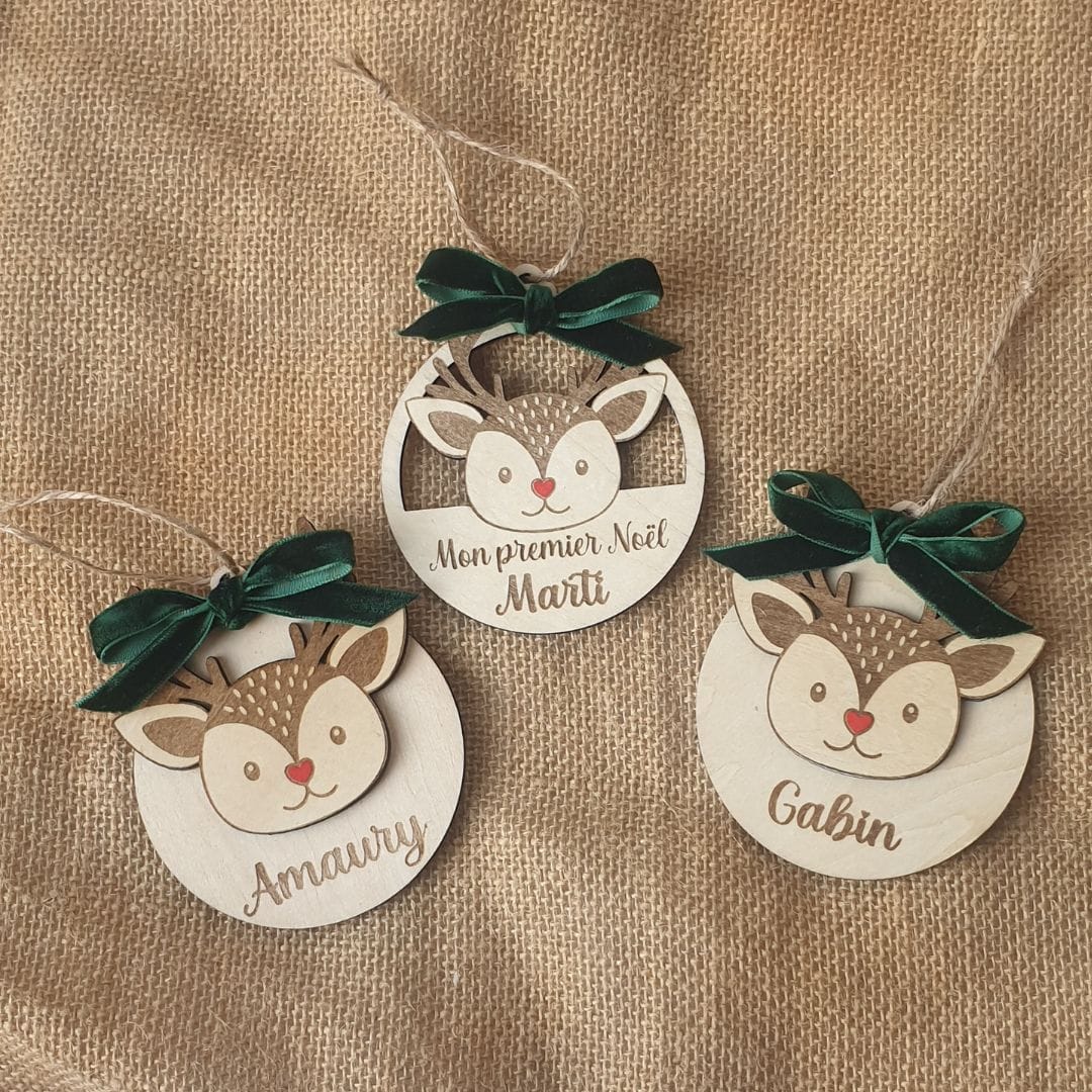Boule de Noël renne pour enfant