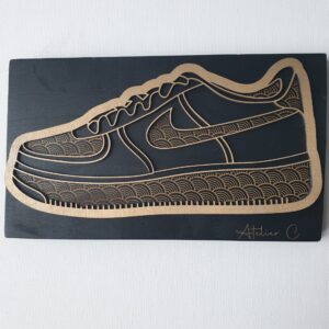 Tableau Basket Nike Noir et Doré