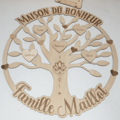 Grand Arbre de Vie Famille - Maison du Bonheur