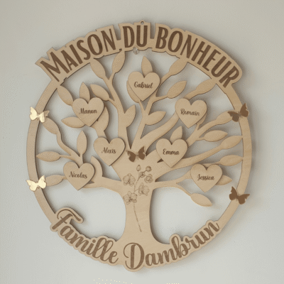 Grand Arbre de Vie Famille - Maison du Bonheur