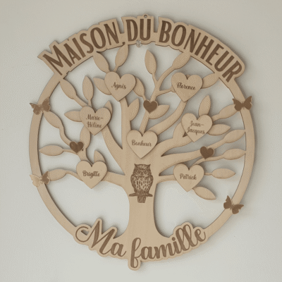 Grand Arbre de Vie Famille - Maison du Bonheur