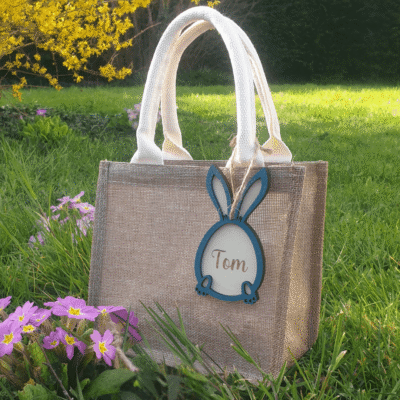 Sac de Pâques avec son petit lapin personnalisé