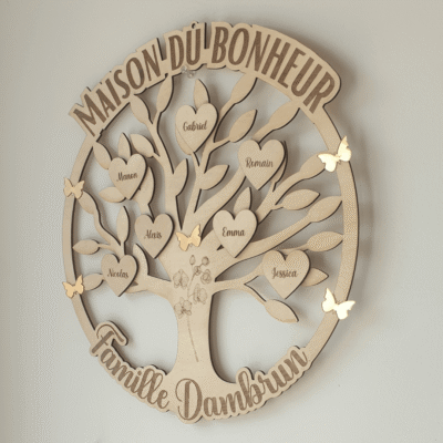 Grand Arbre de Vie Famille - Maison du Bonheur