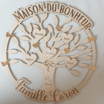 Grand Arbre de Vie Famille - Maison du Bonheur